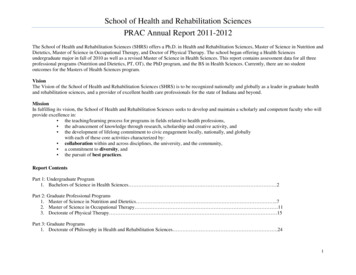 School Of Health And Rehabilitation Sciences - IUPUI