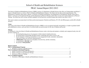 School Of Health And Rehabilitation Sciences