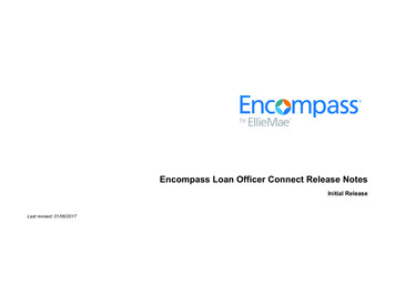 Encompass Loan Officer Connect Release Notes