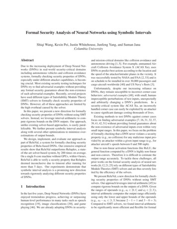 Formal Security Analysis Of Neural Networks Using Symbolic .