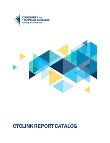 CTCLINK REPORT CATALOG