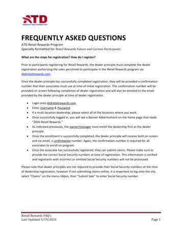 FREQUENTLY ASKED QUESTIONS - ATD Retail Rewards Login
