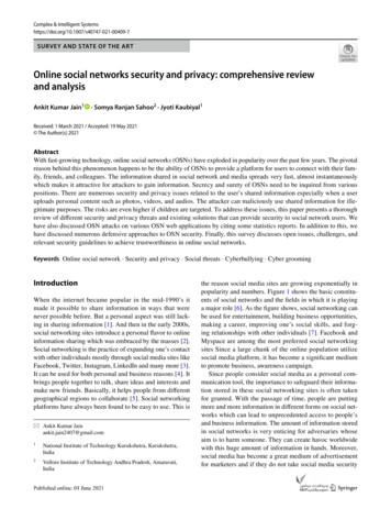 Online Social Networks Security And Privacy: Comprehensive .