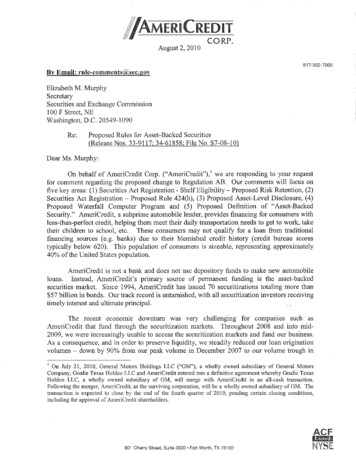 Comment Letter On File No. S7-08-10 - SEC