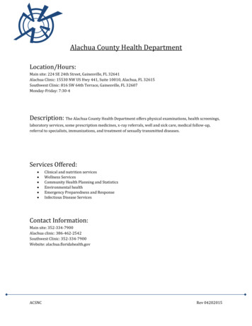 Alachua County Health Department