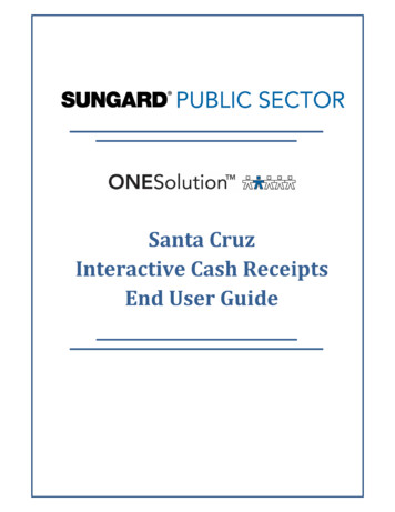 Santa Cruz Cash Receipts User Guide