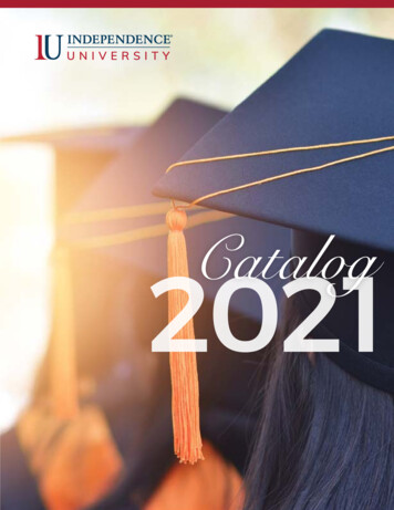 2021 Independence University Student Catalog