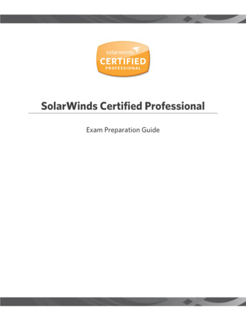 SolarWinds Certified Professional