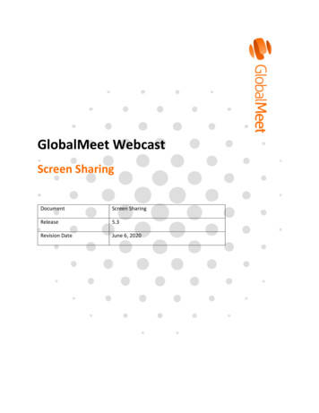 GlobalMeet Webcast