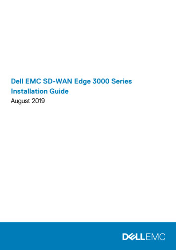 Dell EMC SD-WAN Edge 3000 Series Installation Guide