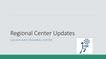 Regional Center Updates: Golden Gate Regional Center