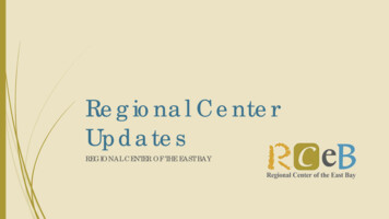 Regional Center Updates - California