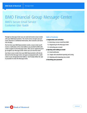 BMO’s Secure Email Service Customer User Guide
