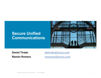 Secure Unified Communications - Cisco