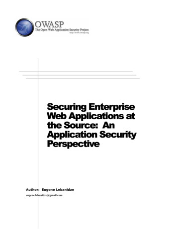 Securing Enterprise Web Applications At The Source