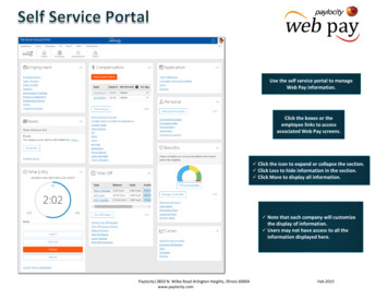 Use The Self Service Portal To Manage Click The Boxes Or .