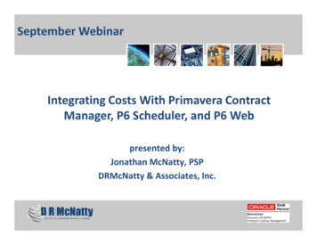 September 2012 Webinar Slideshow - Integrating Costs .
