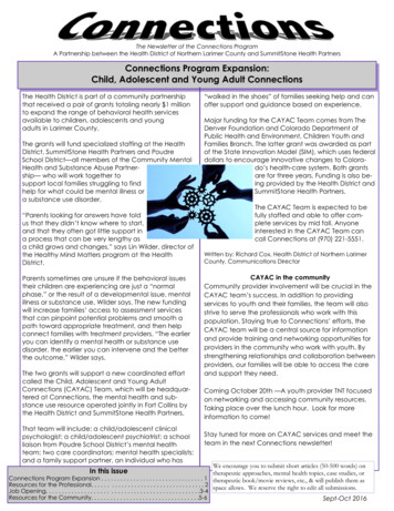Connections Program Expansion: Child, Adolescent And 