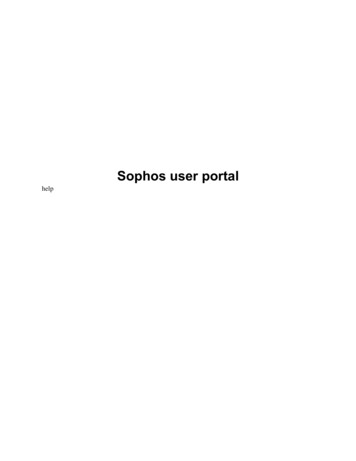 Sophos User Portal