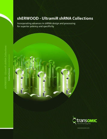 ShERWOOD - UltramiR ShRNA Collections