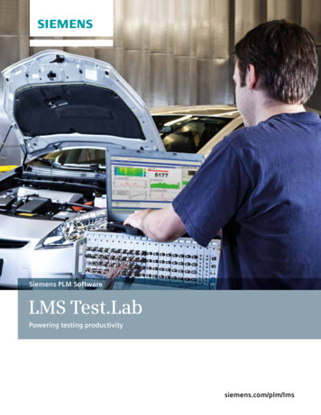 Siemens PLM Software LMS Test