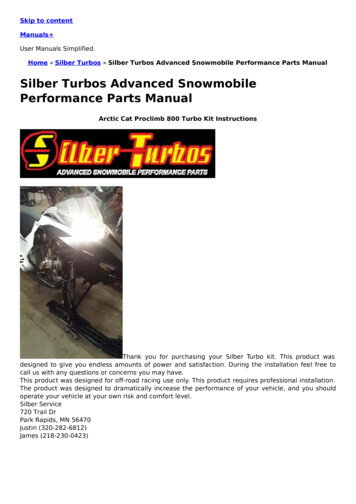 Silber Turbos Advanced Snowmobile Performance Parts 