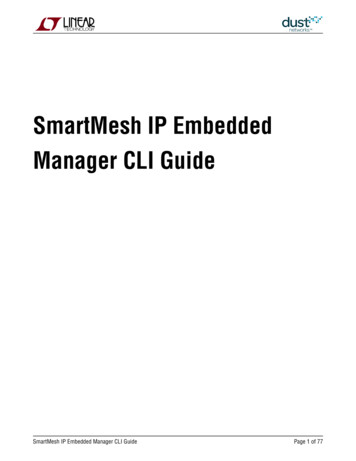 SmartMesh IP Embedded Manager CLI Guide - Analog