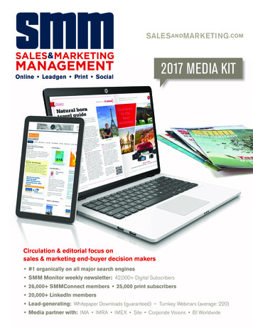 2017 MEDIA KIT - Salesandmarketing 