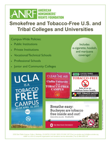 Smokefree And Tobacco-Free U.S. And Tribal Colleges And .