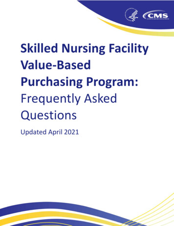 Skilled Nursing Facility Value-Based Purchasing Program