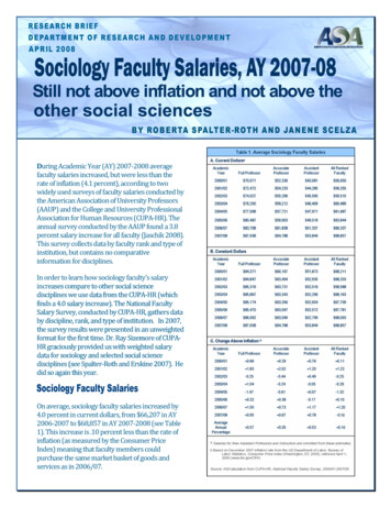 During Academic Year (AY) 2007‐2008 Average Faculty .