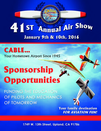 Media Day Program For Special People - Cable Airport