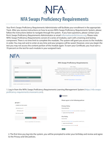 NFA Swaps Proficiency Requirements