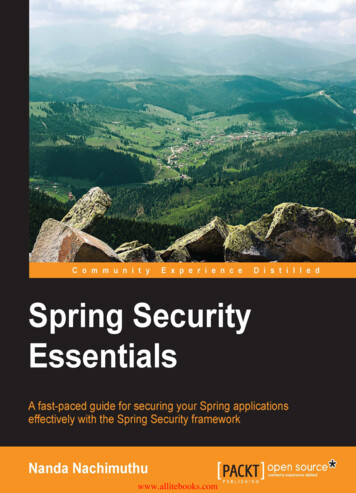 Spring Security Essentials - Programmer Books