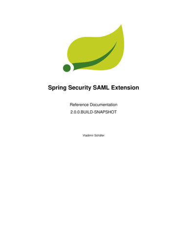 Spring Security SAML Extension