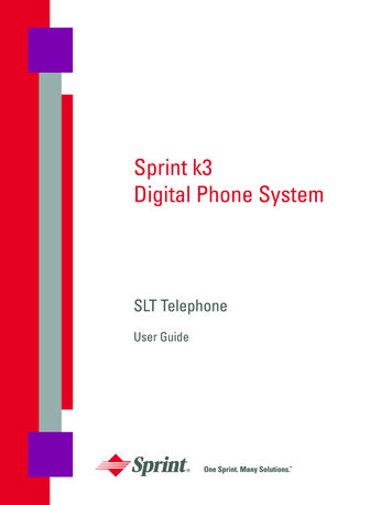 Sprint K3 Digital Phone System - Certified Alarm