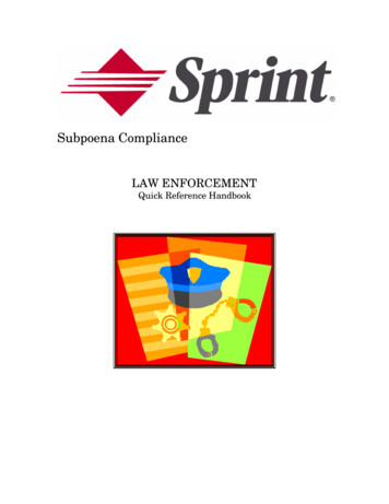 Subpoena Compliance - Public Intelligence