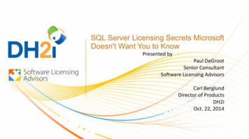SQL Server Licensing Secrets Microsoft Doesn't Want You To .