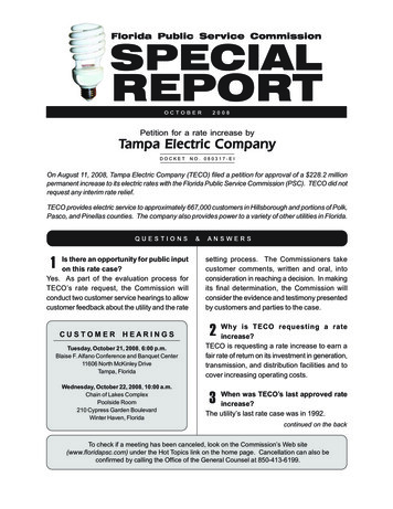 Florida Public Service Commission SPECIAL REPORT