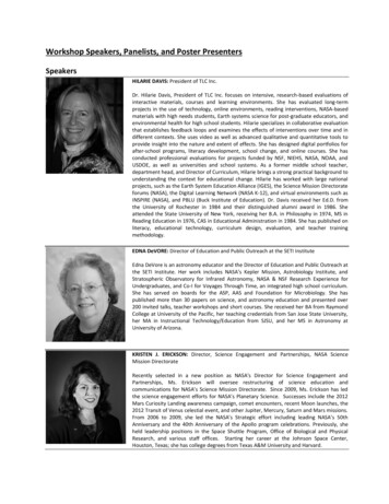 Workshop Speakers, Panelists, And Poster Presenters