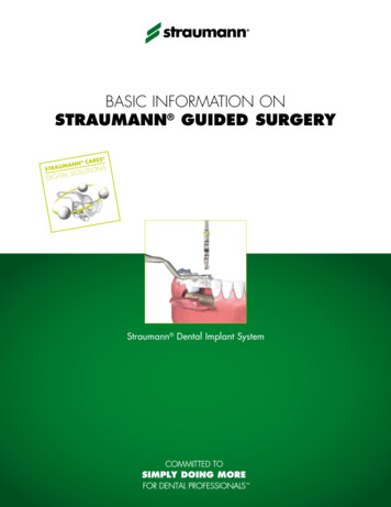 Basic Information On Straumann Guided SurGery