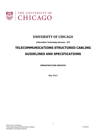 TELECOMMUNICATIONS STRUCTURED CABLING GUIDELINES 