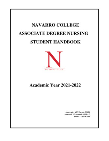 ADN Student Handbook - Navarro College