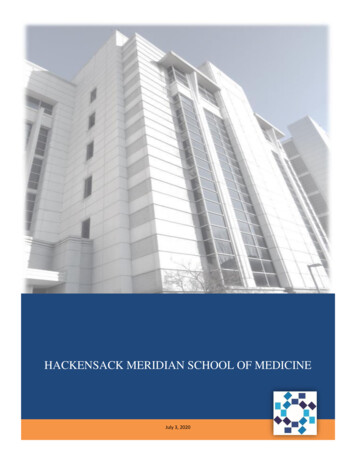 Student Handbook - Hackensack Meridian School Of Medicine