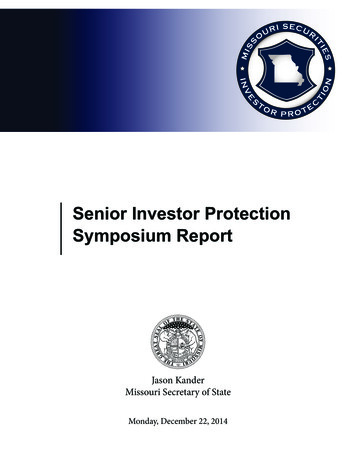 Senior Investor Protection Symposium Report