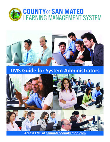 LMS Guide For System Administrators - Smcgov 