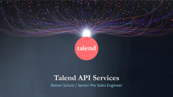 Talend API Services