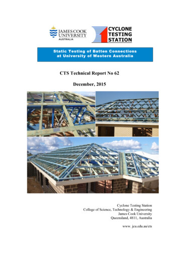CTS Technical Report No 62 December, 2015