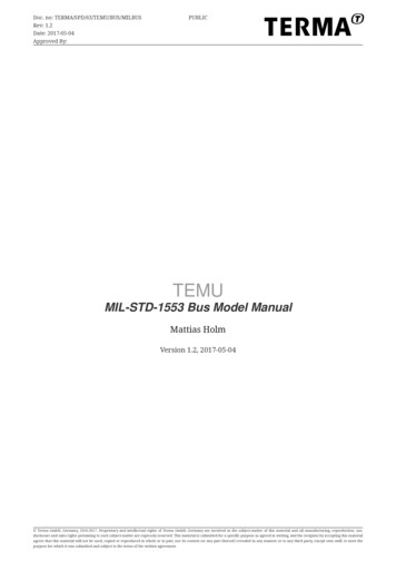 TEMU: MIL-STD-1553 Bus Model Manual