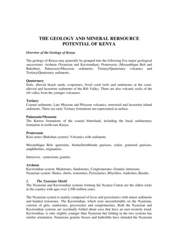The Geology And Mineral Potential Of Kenya